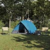 vidaXL Camping Tent with Roof Blue 125.98 x 108.27 x 74.80 in Taffeta