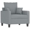 vidaXL Sofa Set Light Grey Polyester, Metal, Textilene, Plywood Medium