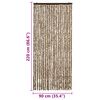 vidaXL Insect Curtain Beige and Brown 35.4x86.6" Chenille