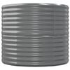 vidaXL Garden Raised Bed Grey Powder-coated steel Large Durable