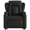 vidaXL Electric Stand up Massage Recliner Chair Black Faux Leather
