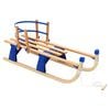 vidaXL Folding Snow Sledge with Backrest Wood 46.9"