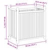 vidaXL Planter Natural Bamboo Bamboo Medium Decorative Inlays