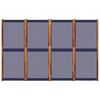 vidaXL 4-Panel Room Divider Dark Blue 110.2"x70.9"