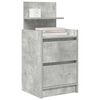 vidaXL Bedside Cabinet Concrete Grey Engineered wood Medium