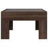 vidaXL Coffee Table Brown Oak Engineered wood, glass Medium Coffee Table