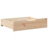 vidaXL Under-bed Drawer Natural Pine Solid pine wood (untreated)