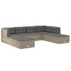 vidaXL Garden Lounge Set Gray
