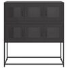 vidaXL Sideboard Black Cold-rolled steel 39.6 x 15.4 x 42.1 in Sideboard
