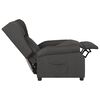 vidaXL Recliner Chair Dark Grey 100% Polyester Fabric, Foam, Metal, Plywood