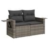 vidaXL Garden Sofa Set Grey