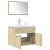 vidaXL Bathroom Furniture Set Sonoma Oak Engineered Wood