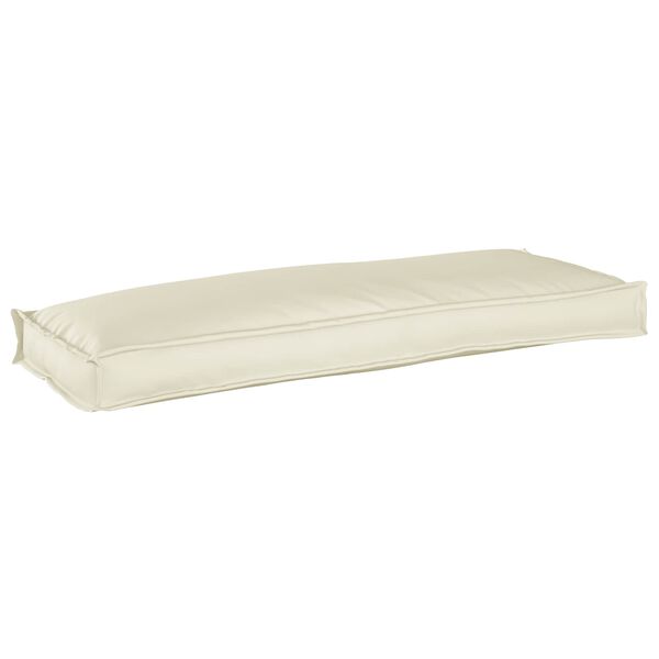 vidaXL Cushion Cream 43.31 x 15.75 x 3.15 in Oxford Fabric