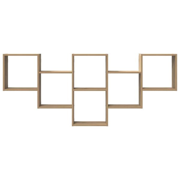 vidaXL Wall Shelf Artisian Oak 62.6x7.1x26.0" Engineered Wood