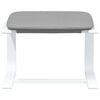 vidaXL Relaxing Chair With Footstool Light Gray and White