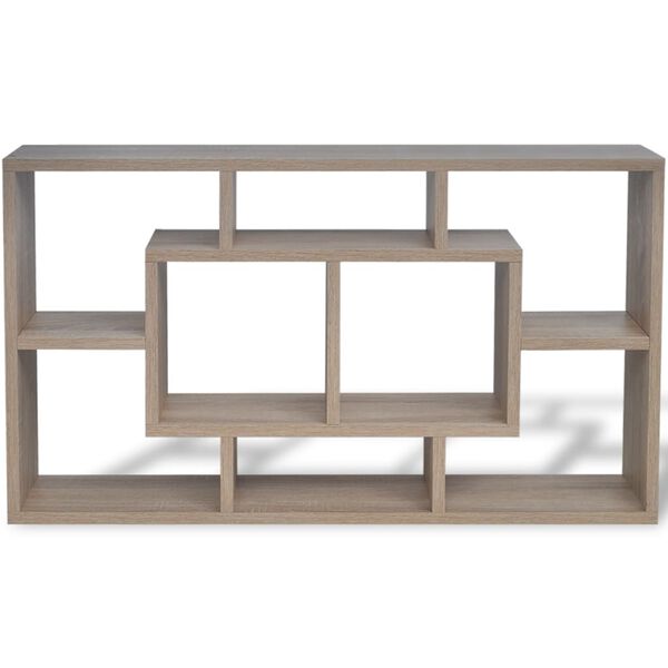 vidaXL Wall Shelf Oak Melamine faced engineered wood 33.5 in wide