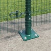 vidaXL Fence with Posts Green 1.2 x 50 m Steel