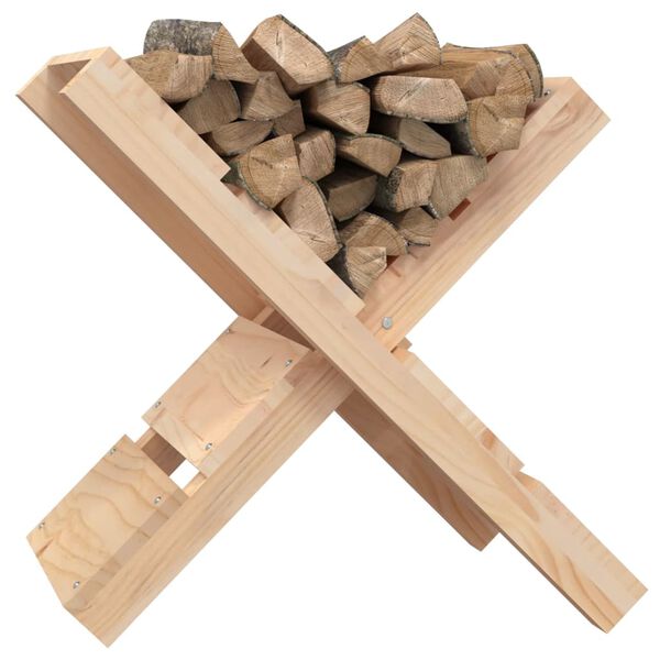 vidaXL Log Holder 18.5x15.6x18.9" Solid Wood Pine