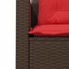 vidaXL Patio Sofa Brown