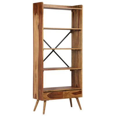 vidaXL Bookshelf Solid Sheesham Wood 29.5"x11.8"x66.9"