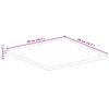 vidaXL Table Top 19.7"x19.7"x1" Square Solid Wood Rough Mango