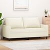 vidaXL 2-Seater Sofa Cream 55.1" Velvet