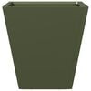 vidaXL Garden Planter Set of 2 Olive green Cold-rolled steel 11.8 in