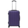 vidaXL Hardcase Trolley Set 3 pcs Purple ABS
