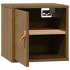 vidaXL Wall Cabinet Honey brown Solid pine wood, engineered wood Compact