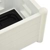 vidaXL Garden Planter White Polypropylene Medium Durable