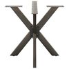 vidaXL Dining Table Leg Spider Shape Natural Steel 33.5 x 33.5 x (28.3-28.7) " Steel