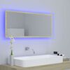 vidaXL Mirror Sonoma oak Acrylic, Engineered wood 39.4 in x 14.6 in