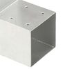 vidaXL Post Connector L Shape Galvanised Metal 2.80x2.80"