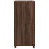 vidaXL Rolling Cabinet Brown Oak Engineered Wood Medium Rolling Cabinet