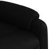 vidaXL Massage Recliner Chair Black Faux leather Single