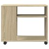 vidaXL Side Table Sonoma Oak Engineered Wood Medium Side Table