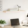 vidaXL Floating Shelf Oak veneer Engineered wood with oak veneer and metal