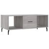 vidaXL Coffee Table Grey Sonoma 40.2x19.7x15.7" Engineered Wood