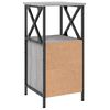 vidaXL Bedside Cabinet Grey sonoma Engineered wood Medium