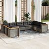 vidaXL Garden Sofa Set Grey