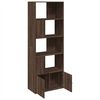 vidaXL Bookcase Brown oak Engineered wood Large Bookcase Rectangular