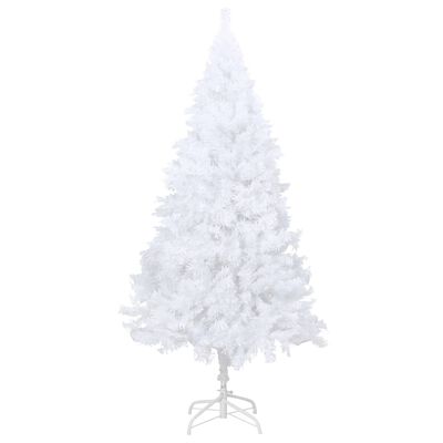 vidaXL Artificial Pre-lit Christmas Tree with Thick Branches White 82.7"