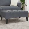 vidaXL Footstool Dark Grey Velvet (100% polyester), plywood, plastic