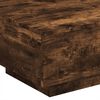 vidaXL Coffee Table Smoked oak Engineered wood Low, Compact Coffee Table