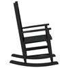vidaXL Rocking Chair Black Poplar wood Medium-sized Durable