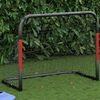 vidaXL Soccer Goal with Net Red and Black 35.4x18.9x28.0" Steel