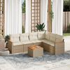 vidaXL Garden Sofa Set Beige
