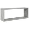 vidaXL Wall Shelf Set of 2 Concrete Grey Engineered Wood