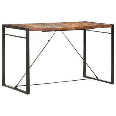 vidaXL Bar Table 70.9"x35.4"x43.3" Solid Reclaimed Wood