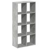 vidaXL Room Divider Bookcase Concrete Grey Engineered wood Medium